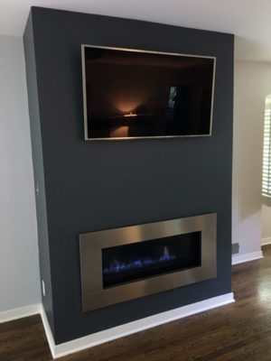 fireplace room transformation After