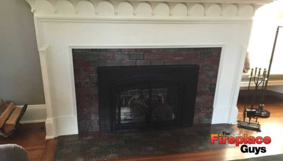 Vintage mantel fireplace update mn