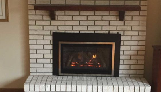 Wood Converted Fireplace Roseville MN