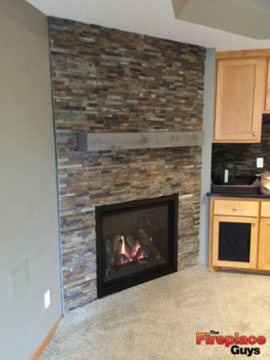 corner fireplace feature kozy heat installation