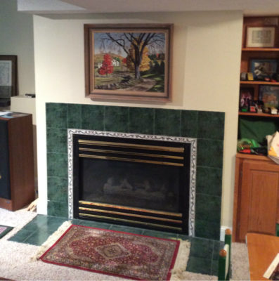 Old Gas Fireplace Eagan MN Before
